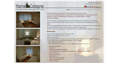 Desktop Screenshot of homecologne-unterkunft.de