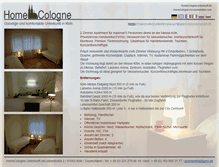 Tablet Screenshot of homecologne-unterkunft.de